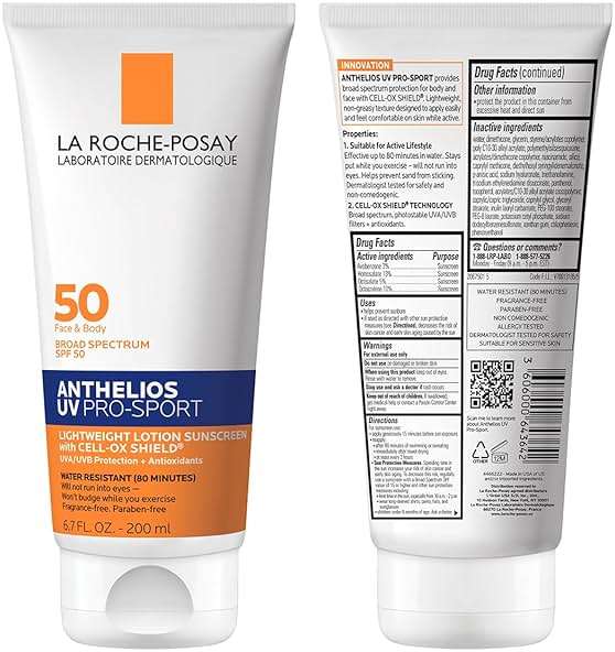 La Roche-Posay Anthelios UV Pro-Sport Sunscreen for Face & Body, Water & Sweat Resistant, Invisible Broad Spectrum Sunscreen, Lightweight & Breathable Skin Sun Protection - Image 11