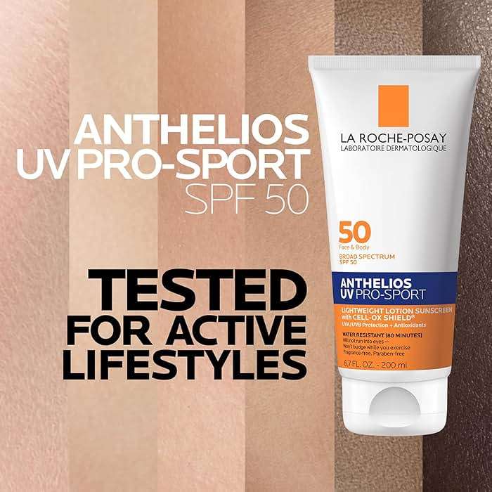 La Roche-Posay Anthelios UV Pro-Sport Sunscreen for Face & Body, Water & Sweat Resistant, Invisible Broad Spectrum Sunscreen, Lightweight & Breathable Skin Sun Protection - Image 7