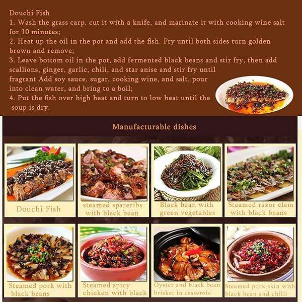 fermented black bean 500g,Dried black beans,Bean drum sauce,Soybean drum, Tempeh is a traditional Chinese characteristic fermented bean product seasoning. Tempeh ,dried black beans Original cooking black beans dried black bean sauce - Image 6