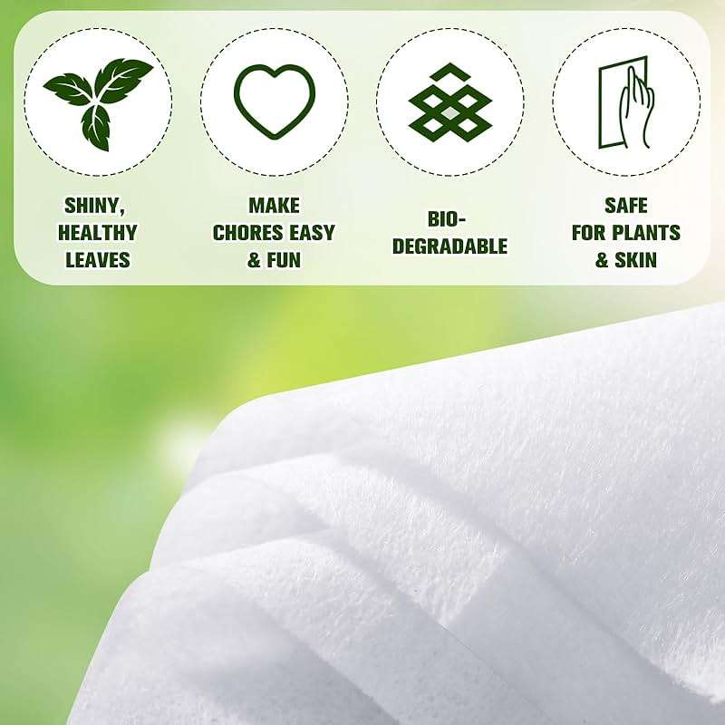 Swiffen 4 Pack 320 Ct Plant Leaf Cleaning Wipes for Leaf Shine Gentle Based Wipes for Shiny Leaves Remove Dust and Better Photosynthesis Unscented Extra Thick Waffle Weave Wipe for House Outdoor Plant - Image 5