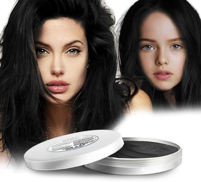 COLAYERIST Black Hair Color Wax, Temporary Washable Hair Color Dye for Kids, Temporary Dye Wax Natural Hairstyle Cream Hair Pomades for Women & Men Party Cosplay Halloween - Product Image