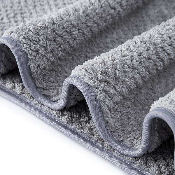 MaopaoBeauty Washcloth Set for Bathroom - Quick Drying - Ultra Soft Microfiber Absorbent Towel for Bath Fitness, Gym, Shower, Hotel, and Spa - 13x13 Inch | Set of 6, Grey - Image 6