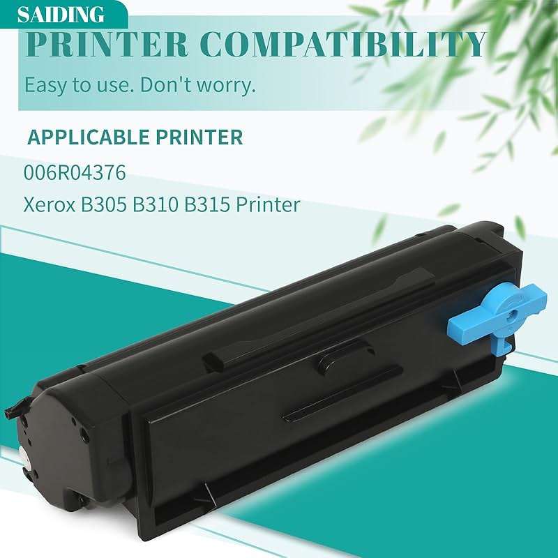 B310 Black 006R04376 Standard Capacity Toner Cartridge Replacement for Xerox B305 B310 B315 Printer(1-Pack) - Image 2