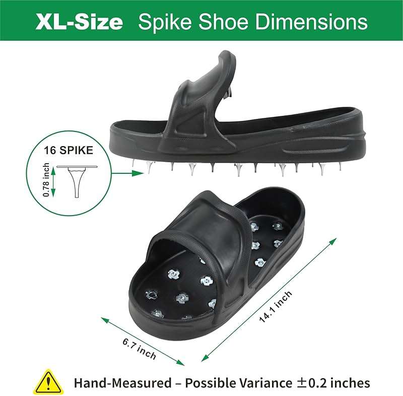 Nichiyo Epoxy Spike Shoes for Flooring, Sharp Spiked Style Shoes for Resinous Coatings, Safe Walking on Floor Leveling Compounds, Epoxy Shoes Spikes for Epoxy Floor Coating -X-Large(DX-5C) - Image 2