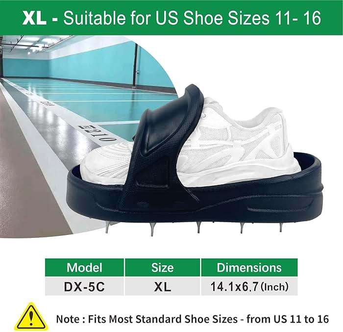 Nichiyo Epoxy Spike Shoes for Flooring, Sharp Spiked Style Shoes for Resinous Coatings, Safe Walking on Floor Leveling Compounds, Epoxy Shoes Spikes for Epoxy Floor Coating -X-Large(DX-5C) - Image 3