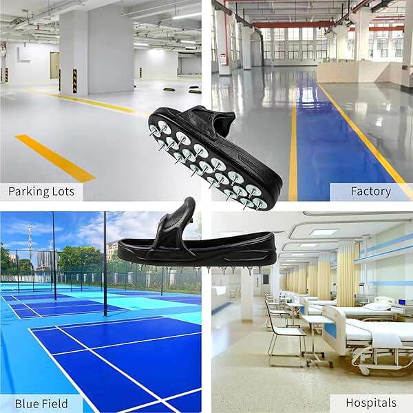Nichiyo Epoxy Spike Shoes for Flooring, Sharp Spiked Style Shoes for Resinous Coatings, Safe Walking on Floor Leveling Compounds, Epoxy Shoes Spikes for Epoxy Floor Coating -X-Large(DX-5C) - Image 6