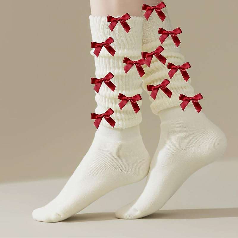 30pcs Bow Charms for Mini Ribbon Junk Socks Brooch Pins Girly Y2K Decorative Pins for Shoes Shirts Hats Gloves Crafts Coquette Safety Pins Accessories Bulk (Wine Red) - Image 5