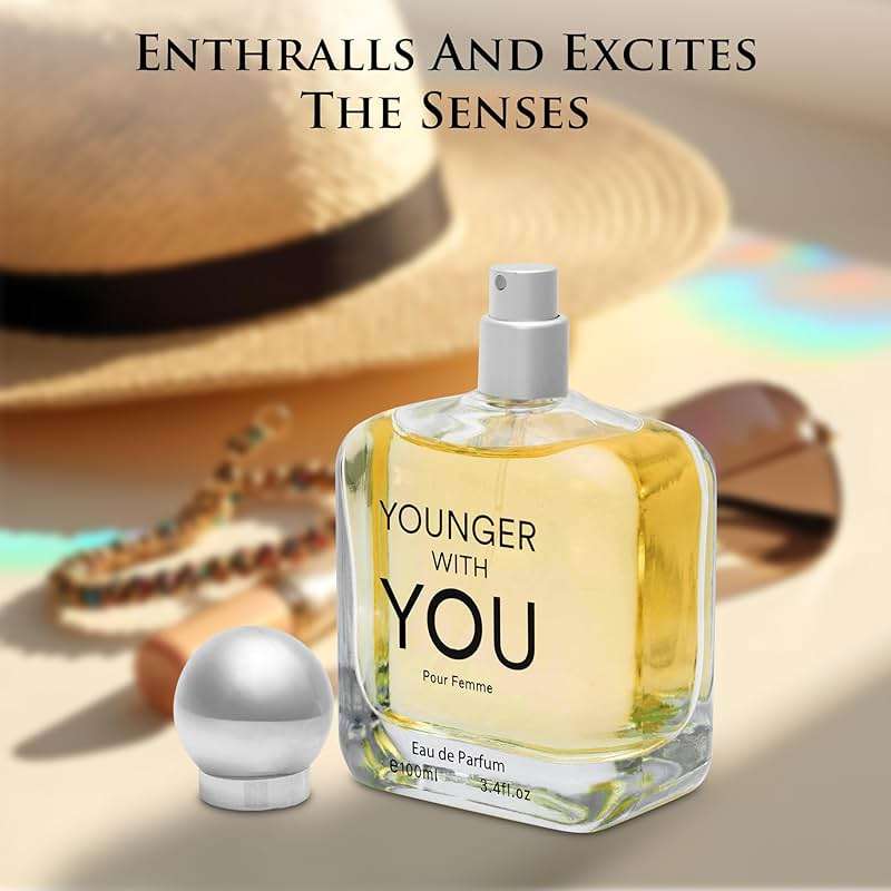 Younger With You for Women Eau De Parfum – Floral & Fruity Scent – Rose & Vanilla Base – Raspberry & Neroli Top – Natural, Mild, Paraben-Free, Vegan & Cruelty-Free – Elegant 100ml Bottle - Image 8