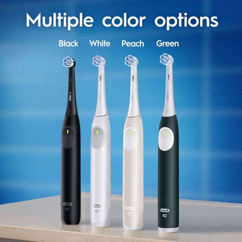 Oral-B iO Series 2 Limited Simple Clean Rechargeable Electric Toothbrush for Adults, Night Black, 3 Modes, Automatic Pressure Sensor for Gum Care, Travel Case - Image 8