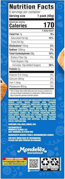 CHIPS AHOY! Baked Bites, Blondie, 5 - 1.5 oz Snack Packs (5 Bites per Pack) - Image 3