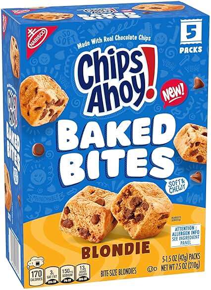 CHIPS AHOY! Baked Bites, Blondie, 5 - 1.5 oz Snack Packs (5 Bites per Pack) - Image 9