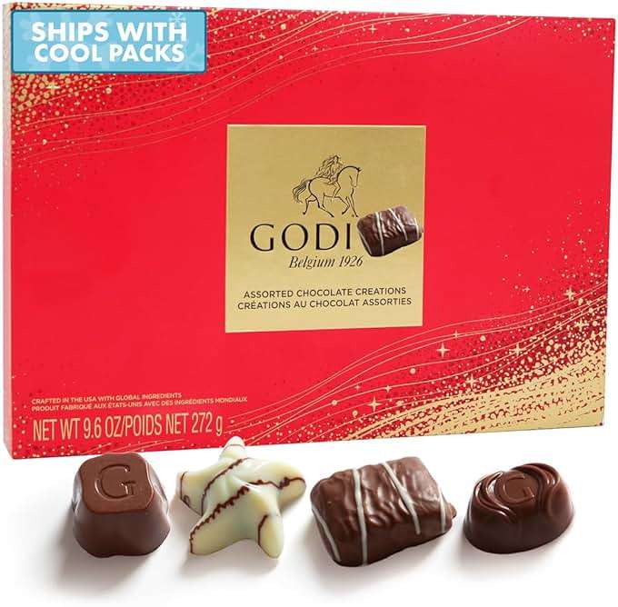 Gourmet Chocolate Gift Box, 27 Chocolates Pack of Premium Belgium Assorted Chocolate, Ideal for Gift Basket and Holiday Celebrations 9.6 OZ - Image 1