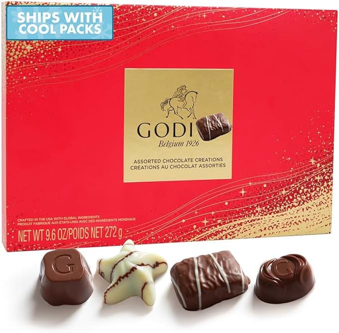 Gourmet Chocolate Gift Box, 27 Chocolates Pack of Premium Belgium Assorted Chocolate, Ideal for Gift Basket and Holiday Celebrations 9.6 OZ - Product Image