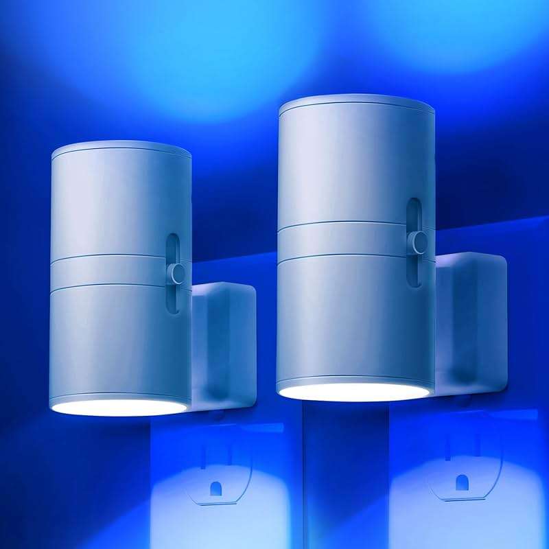 L LOHAS LED Night Light, Bluey Night Light, Blue Night Lights Plug into Wall, Light Sensor, Dimmable Night Light, Calm Blue Night Light for Christmas, Holiday, Bedroom, Hallway, 2 Pack - Image 8
