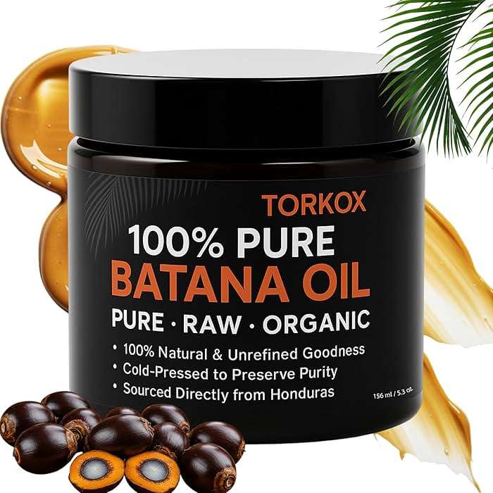 Organic Batana Oil for Hair Growth From Honduras | 100% Raw,Unrefined, Pure | Dr Sebi Scalp Care Hair Shine for Men & Women | Elaeis Oleifera Kernel | Natural Cold Press Extraction 5.3Fl oz - Image 1
