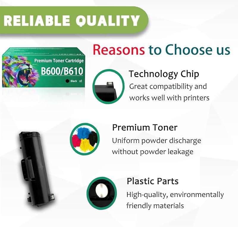 ERNZAT B600 B610 Toner Cartridge Compatible for Xerox B600 B610 106R03944 Toner Cartridges Work for Xerox VersaLink B600 B610 B605 B615 Printers - Image 4