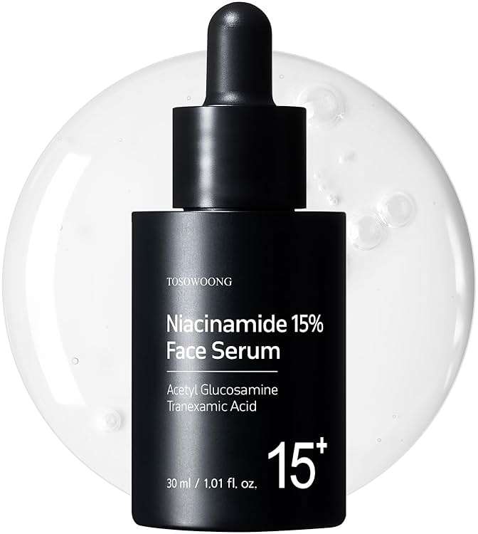 TOSOWOONG Niacinamide 15% Face Serum, 150,100ppm Niacinamide, Tranexamic acid, Dark Spot Corrector, Glass Skin, Radiant Complexion, Pore Minimizer, Even Skin Tone, Korean Skin Care, 30ml, 1.01 fl.oz. - Image 1
