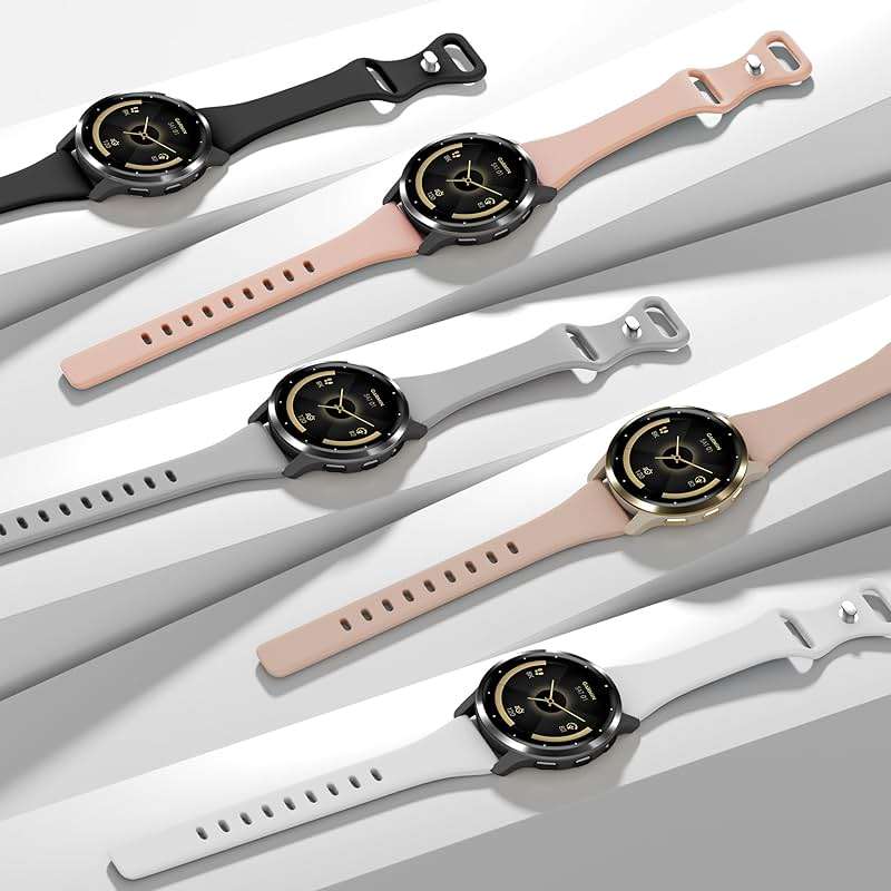 Laband 18mm Slim Silicone Band Compatible with Garmin Venu 3S 41mm/Venu 2S/Vivoactive 4S/Vivomove 3S/Venu 4 41mm/Forerunner 255S/Forerunner 265S, Soft Thin Sport Replacement Watch Band for Women Men - Image 2