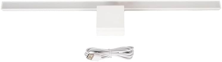 Joyzan Computer Monitor Light Bar,Clip On Eye Strain LED Screen Bar Reading Dimmable Lamp Reduce Bluelight Touch Control Adjustable Stepless Dimming Caring for Home Office Gamer (White) - Product Image