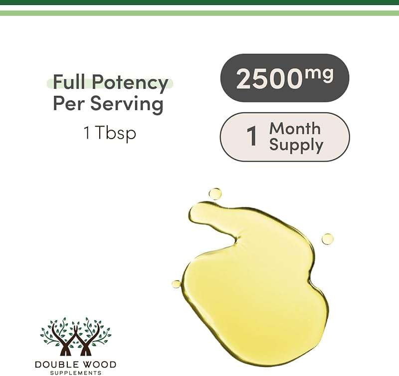 Double Wood Supplements Premium Liquid Collagen - 2500mg of Hydrolyzed Bovine Collagen (Type 1, 3 and Grassfed) - 32 Servings - for Women and Men - 30 mcg of Biotin - Sugar Free Pear Flavor - Image 6
