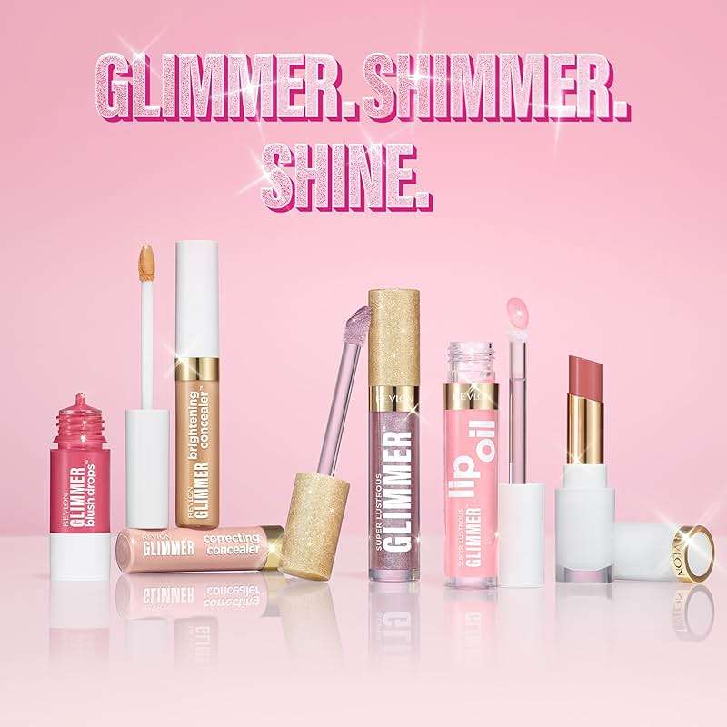 REVLON Super Lustrous Glimmer Lip Oil, Moisturizing & Tinted, Shiny Finish, Made with Plant-Based Squalane, 002 Miss Coral, 0.13 fl oz - Image 12