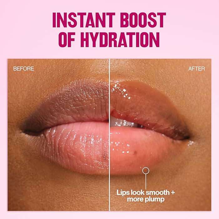 REVLON Super Lustrous Glimmer Lip Oil, Moisturizing & Tinted, Shiny Finish, Made with Plant-Based Squalane, 002 Miss Coral, 0.13 fl oz - Image 4