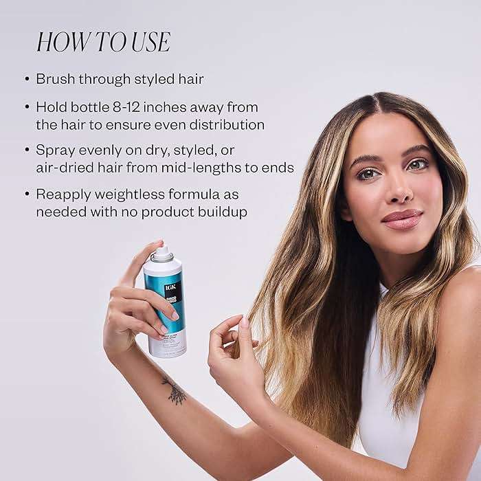 IGK Disco Disco Clear Gloss Shine Spray – High-Shine Finishing Spray with UV Protection – Vegan & Cruelty-Free - Image 2
