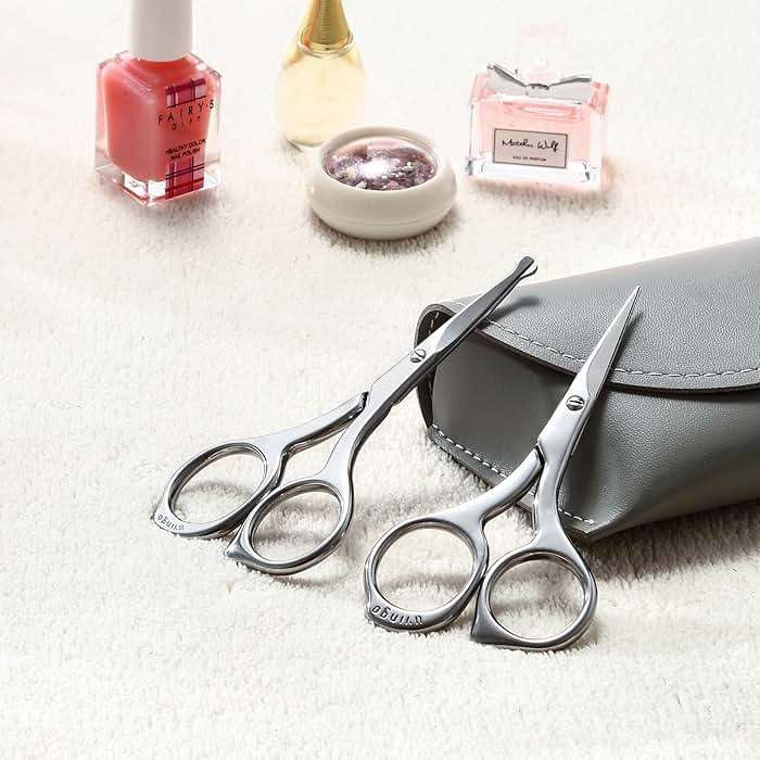 LIVINGO Nose Hair Scissors – Precision Stainless Steel Trimming Scissors with Rounded Tips, Safe and Easy Grooming for Nose, Ear, and Facial Hair - Image 7