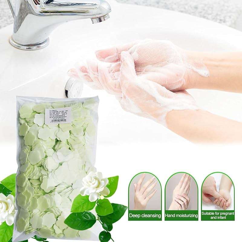 JJLFresheners 1000 Sheets Portable Disposable Paper Soap, Portable Travel Hiking Washing Hand Bath Toiletry Paper Soap - Image 2