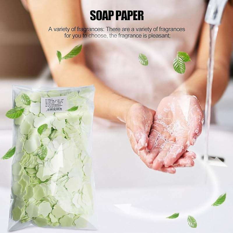 JJLFresheners 1000 Sheets Portable Disposable Paper Soap, Portable Travel Hiking Washing Hand Bath Toiletry Paper Soap - Image 4