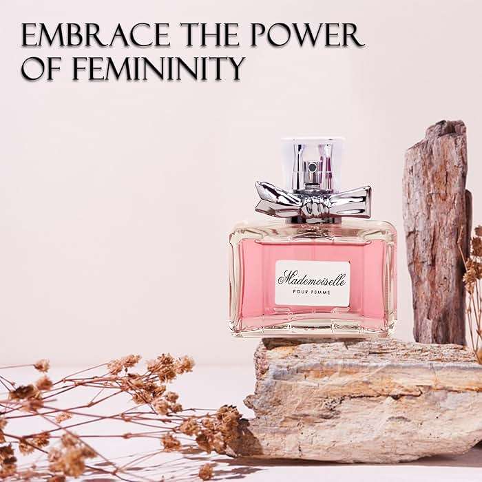 AFLUXE Women's Spray Perfume Mademoiselle Long Lasting Eau De Parfum Cologne for Women Refreshing Floral Fragrance for Casual Use,Ideal Holiday Gift,3.4 Fl Oz - Image 3