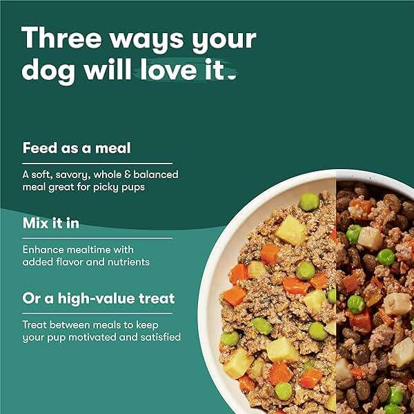 Jinx Beef & Chicken Grain Free Wet Dog Food Pouches, Meal or Dog Food Topper Mix-in, Made with Real Beef & Chicken, Bone Broth, No Fillers - Puppy, Adult, Senior, 9oz, 6 Pack - Image 6