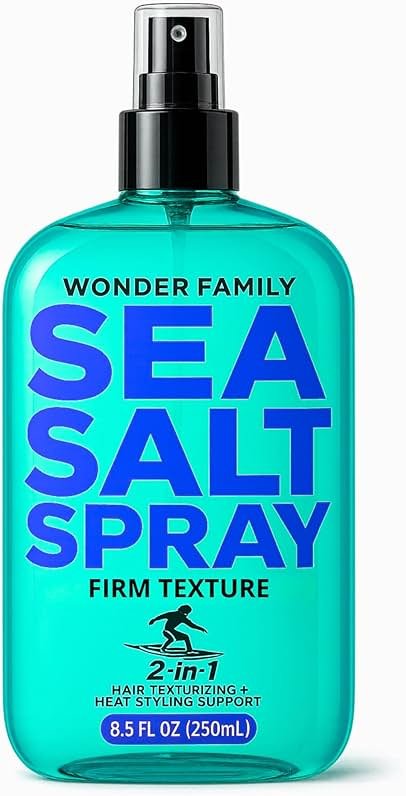 Sea Salt Spray for Hair – Texturizing Spray & Volume Hair Spray for Beach Waves – Curl Activator & Dry Texture Spray for Men & Women – Travel Size Flexible Hold Hair Mist for Wavy & Curly Hair Styling - Product Image