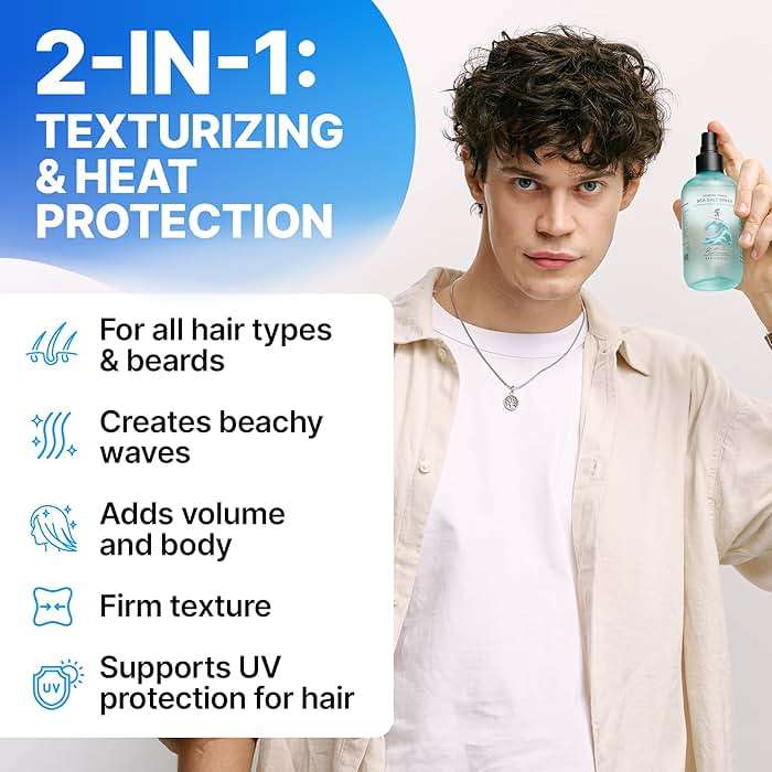 Sea Salt Spray for Hair – Texturizing Spray & Volume Hair Spray for Beach Waves – Curl Activator & Dry Texture Spray for Men & Women – Travel Size Flexible Hold Hair Mist for Wavy & Curly Hair Styling - Image 4