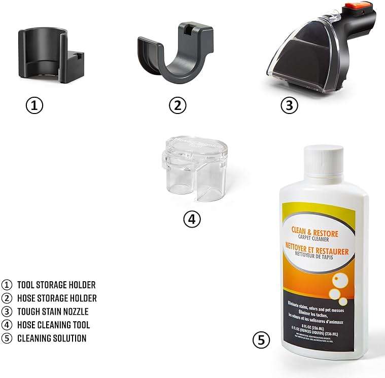 Armor All SCC301 0901 Upholstery & Carpet Cleaner, Car and Auto Detailer with Tools for Pets, Area Rugs and Couches - Image 4