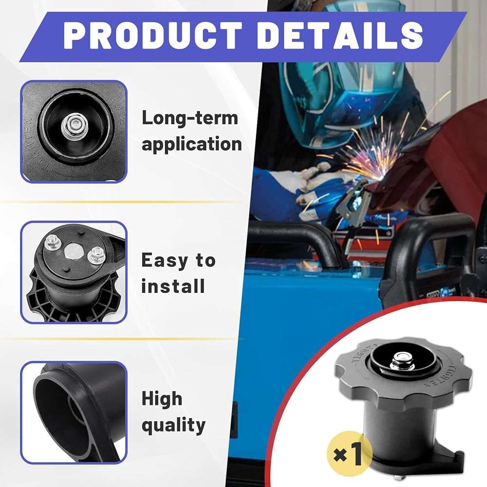 Wire Spool Adapter Hub Replacement for Miller Millermatic 211 140 135 180, Premium Black Plastic and Metal Spool Adapter Hub Kit Replacement for Milling Welder, Hobart Welder 500559 - Image 3