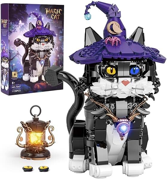 Ideas Harry Magic Cat Animal Building Set, Compatible with Lego Adults Collectible MOC Cat Model STEM Potter Toy for Home Decor,Creative Gift for Kids Boys & Girls 8-16 (1128 PCS) - Product Image