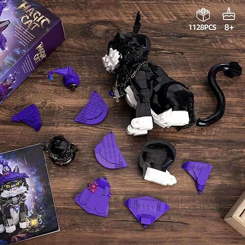 Ideas Harry Magic Cat Animal Building Set, Compatible with Lego Adults Collectible MOC Cat Model STEM Potter Toy for Home Decor,Creative Gift for Kids Boys & Girls 8-16 (1128 PCS) - Image 6