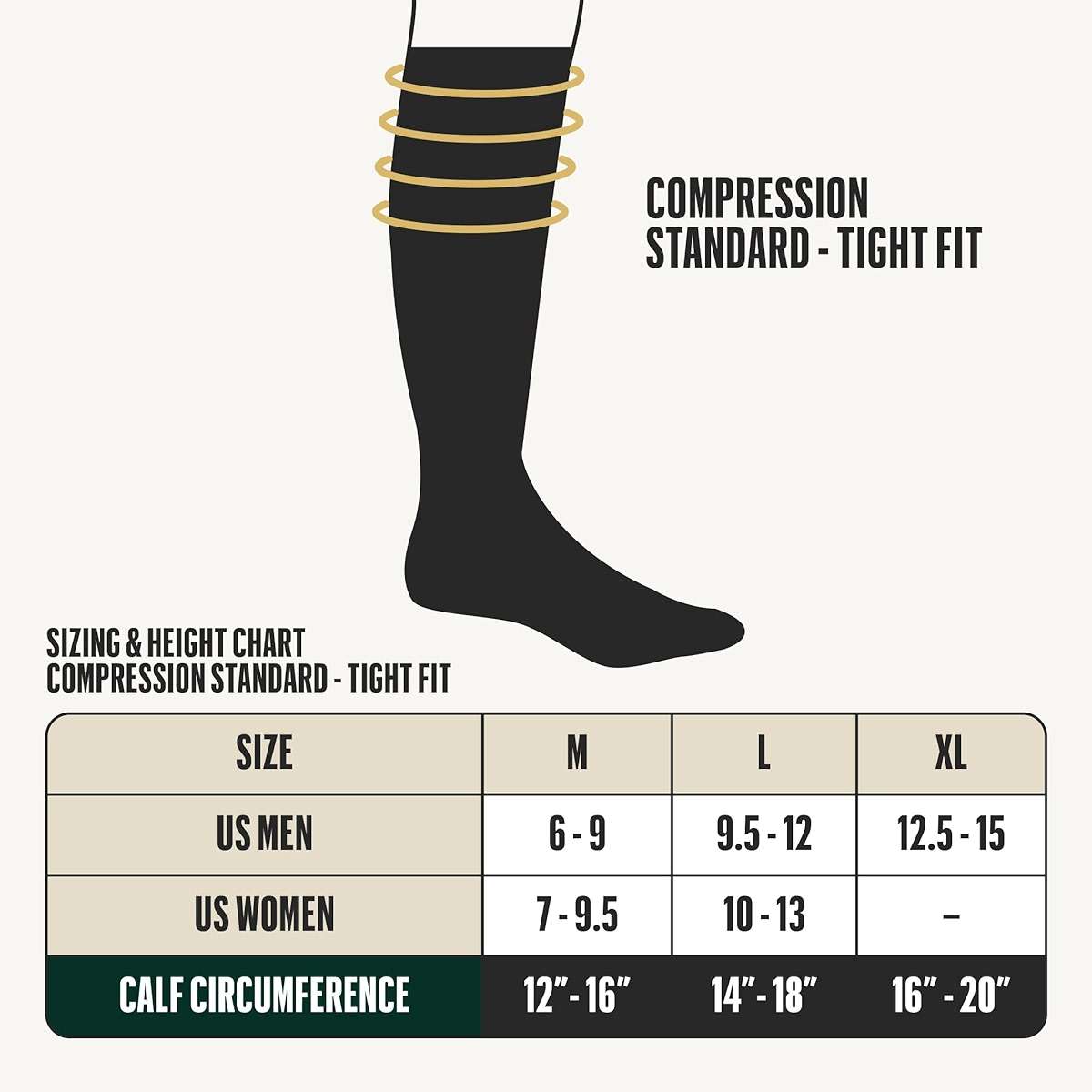 HOLLOW Alpaca Compression Socks for Women & Men Standard & Wide, 15-20 mmHg, Circulation Support, Moisture Wicking, Knee High - Image 5