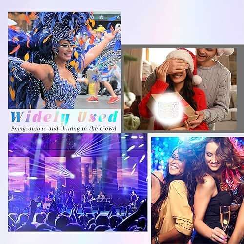 HOSAILY 6 pcs Holographic Glitter Freckles Face Tattoo, Waterproof Sparkle Body Glitter Speckles Patches for Women, Cute Star Glitter Stickers Temporary Tattoo Makeup Accessories for Festival Rave - Image 6