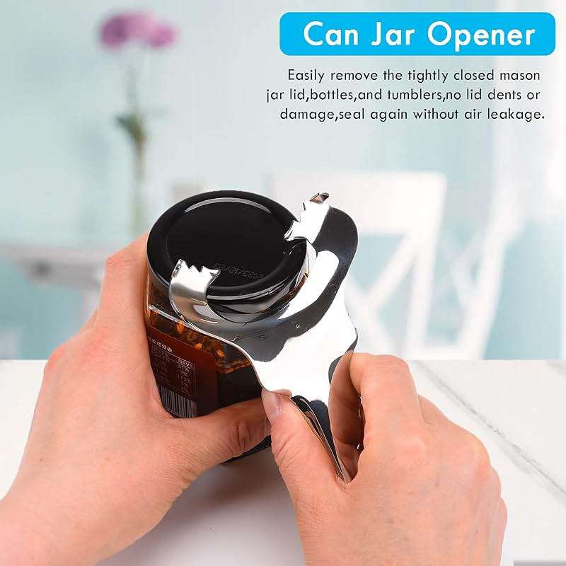 Mason Jar Opener for Canning Lids No Lid Dents or Damage,Multi-Purpose for Bottle Opener and Various Lids Canning Jar Opener,Easy Twist Manual Handheld Top Remover - Image 4