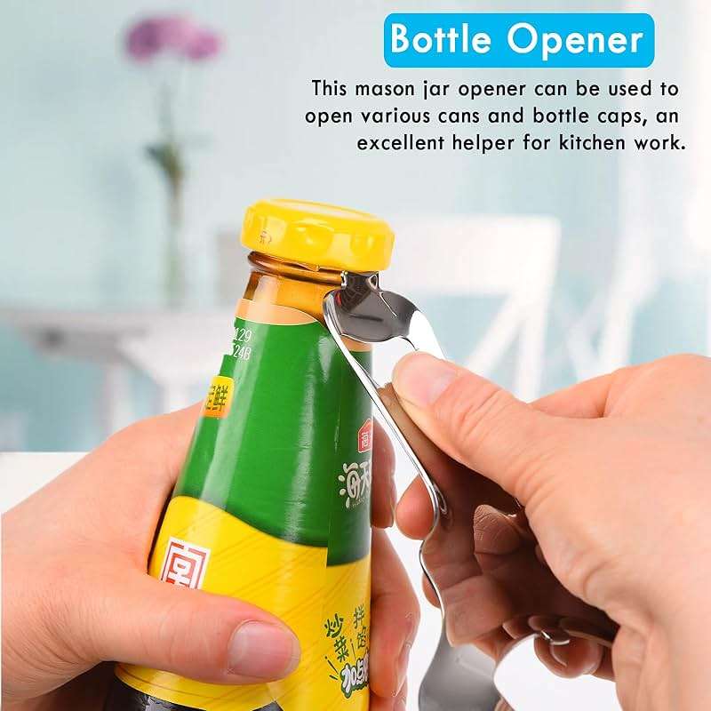 Mason Jar Opener for Canning Lids No Lid Dents or Damage,Multi-Purpose for Bottle Opener and Various Lids Canning Jar Opener,Easy Twist Manual Handheld Top Remover - Image 5