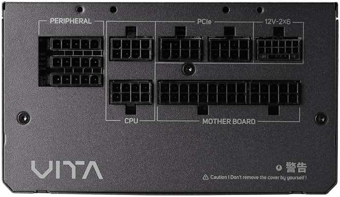 FSP VITA GM 1000W Power Supply, 80+ Gold, ATX 3.1 PCIe 5.1 Ready, 12V-2x6 Cable, Fully Modular, 10 Years Warranty (VITA-1000GM) - Image 3