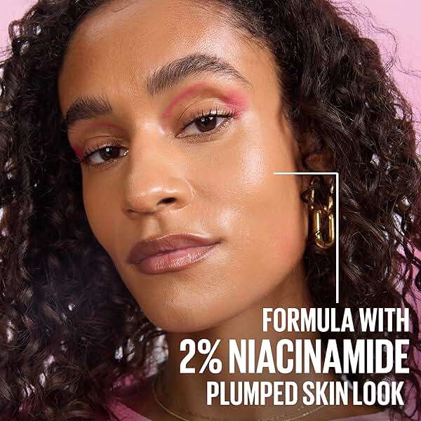 Maybelline Grippy Serum Primer, Hydrating Makeup Primer with 2% Niacinamide For Up To 24HR Make Up Wear, Clear, 1 Count - Image 5