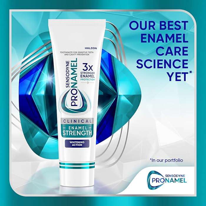 Sensodyne Pronamel Clinical Enamel Strengthening Toothpaste, Whitening Action, 3.4 oz (3 Pack) - Image 2