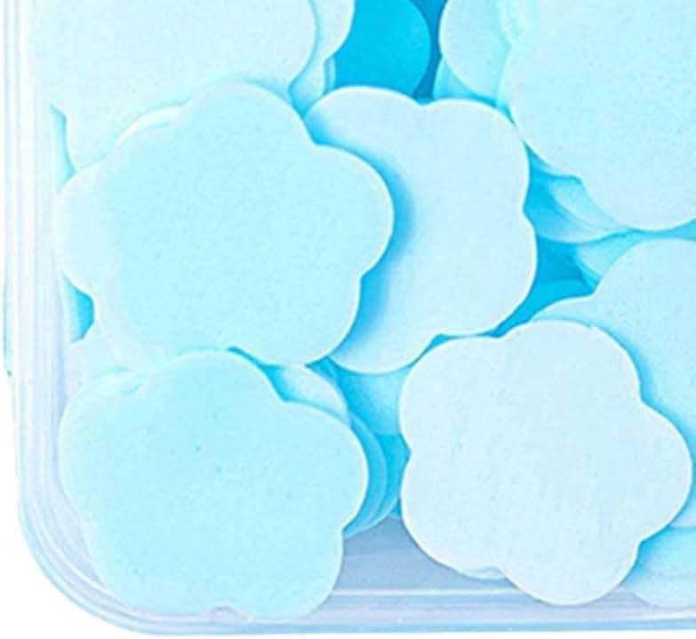 Zenarao Paper Soap, 4 Different Scented Mini Fresh Portable Disposable Petal Hand Wash Sheets, Dissolvable Hand Bath Soap, Suitable for Outdoor, Travel, Camping, 4 Boxes (Approx 400 Sheets) - Image 5