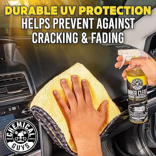 Chemical Guys InnerClean Quick Detailer with Pineapple Scent, High Performance Interior and Dashboard Cleaner, Dust Repellent, Easy to Use Non Greasy Formula, 32 fl oz - Image 3