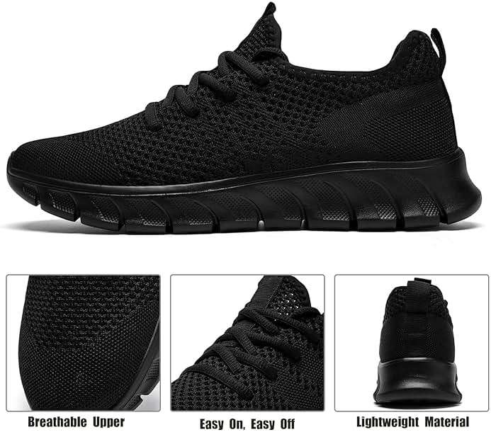 YRLTYO Mens Running Shoes Slip On Tennis Walking Sneakers Workout Athletic Lightweight Casual Sport Shoes - Image 2