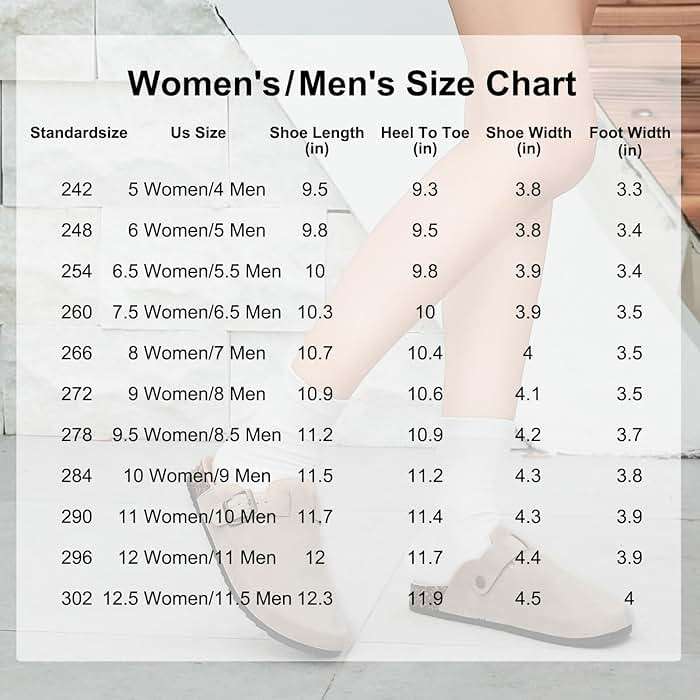 YorFotMae Women's Suede Clogs Mens Leather Mules Comfort Cork Footbed Antislip House Sandals Arch Support Potato Shoes with Adjustable Buckle - Image 7