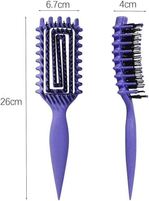 Curly Hair Brush Candybrush Curl Defining Brush for Detangling Shaping and Defining Curls for Women, Men, Wet & Dry Hair (Purple) - Image 4